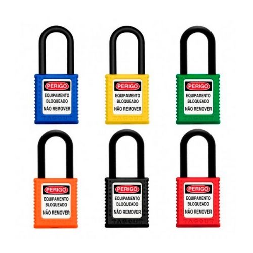 Cadeado Plastico Haste Plastica 38mm 01 Chave Tagout