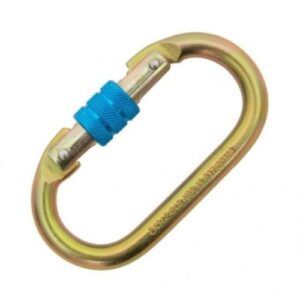MOSQUETAO OVAL DUPLA TRAVA ROSCA REF 981  25KN IRUDEK