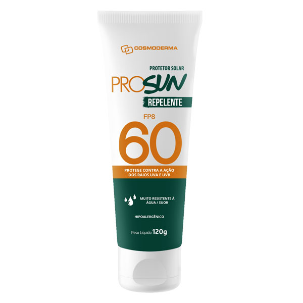 CREME PROTETOR SOLAR ProSun FPS 60 com Repelente COSMODERMA